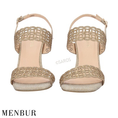 Sandália Menbur 23652 Ouro