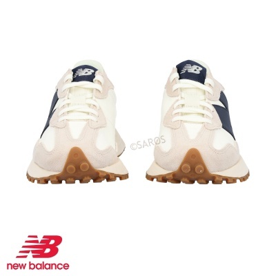Sapatilha New Balance 327 Ws327 Kb Bege com Azul