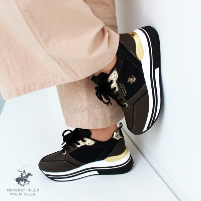 Sapatilha Beverly Hills Polo Club Sophia Bhw523305 Multi-castanho