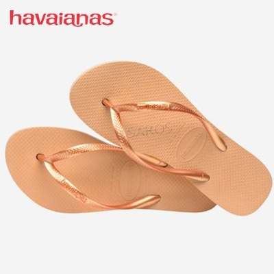 Chinelo Havaianas Slim Flatform 4144537 Ouro