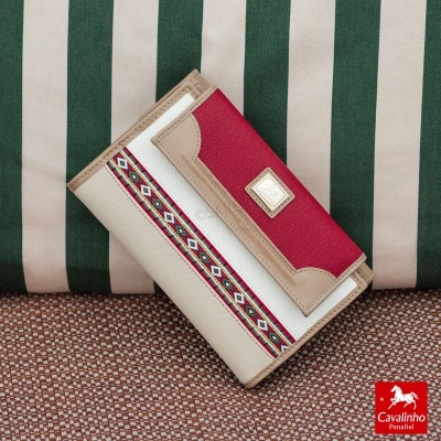 Carteira Cavalinho Twist 26130222 Multi-vermelho