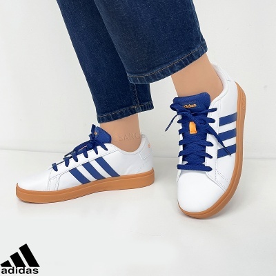 Sapatilha Adidas Grand Court Ji0969 Multi-branco