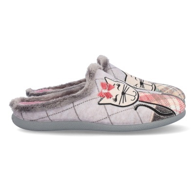 Chinelo De Quarto 1938 Cinza