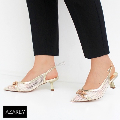 Sapato Azarey 578j620 Ouro