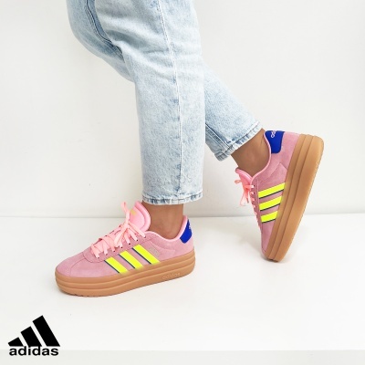 Sapatilha Adidas Vl Court Bold Ih8089 Rosa