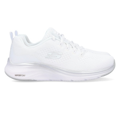 Sapatilha Skechers Vapor Foam Midnight 150025 Branco E Prateado