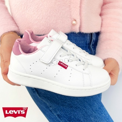 Sapatilha Levis Avenue Vave0241s Branco Com Rosa
