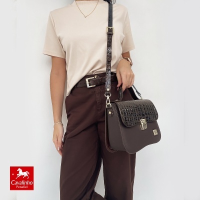 Mala De Tiracolo Cavalinho Cherry Blossom 18810600 Castanho