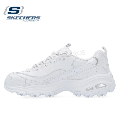 Sapatilha Skechers D'Lites Fresh Start 11931 WSL Branco com Prata