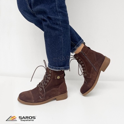 Botim Samelli Militar N828 Castanho