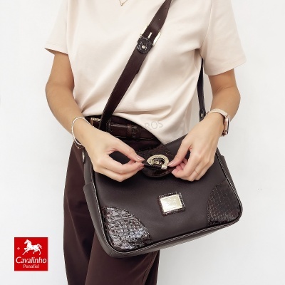 Bolsa Cavalinho Cherry Blossom 18810212 Castanho