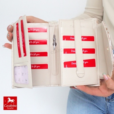 Carteira Cavalinho Grace 28250205 Bege