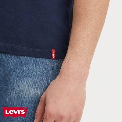 Tshirt Levis Pack 2 Slim Crew 79541 Branco E Azul