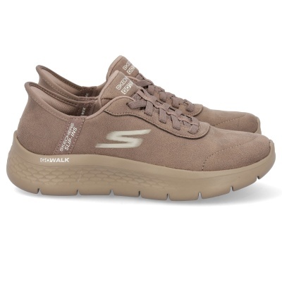 Sapatilha Skechers Slip Ins Go Walk Flex Mali 124837 Castanho