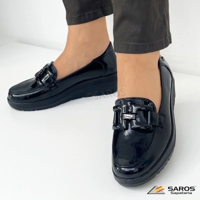 Sapato Mysoft Conforto 25m585 Preto
