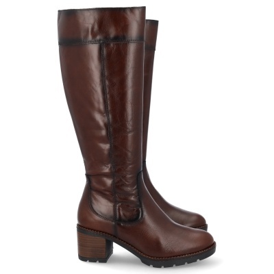 Bota Desiree Pele Conforto Rosy27 Castanho