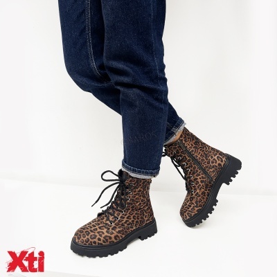 Botim Xti Militar Leopardo 144658 Multi-castanho