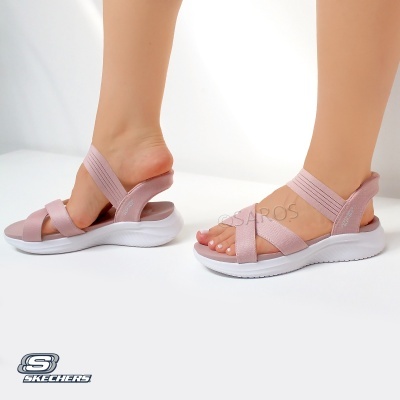Sandalia Skechers Slip Ins Ultra Flex 119975 Rosa