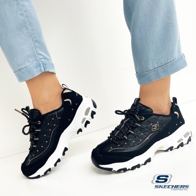 Sapatilha Skechers D'Lites Glamour Feels 13087 Preto