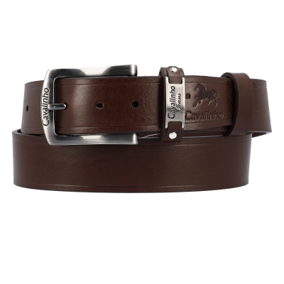 Cinto Cavalinho em pele 58020512 em Castanho