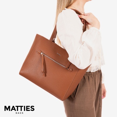 Mala De Ombro Matties Ebony 20957 Camel