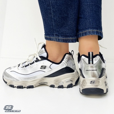 Sapatilha Skechers D'Lites Vintage 150245 Multi-branco