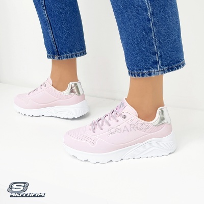 Sapatilha Skechers Uno Lite Metallic 310384l Multi-rosa