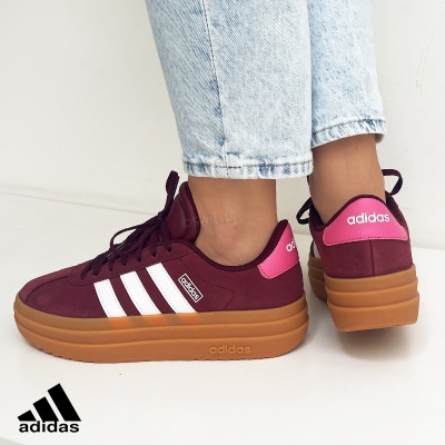 Sapatilha Adidas Vl Court Bold J Ih4780 Bordo