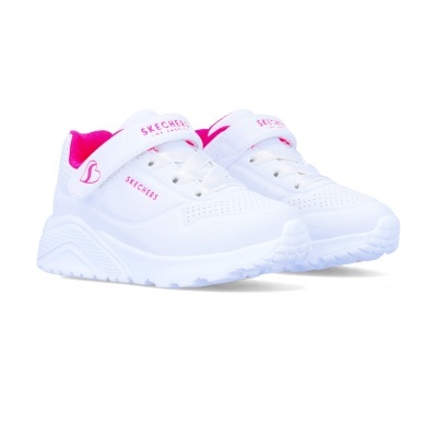 Sapatilha Skechers Uno Lite 310451n Branco Com Rosa