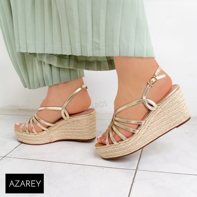 Sandalia Azarey 501j718 Ouro