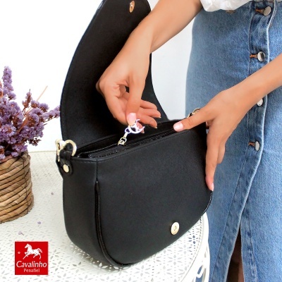 Bolsa Cavalinho Cherry Blossom 18810532 Preto