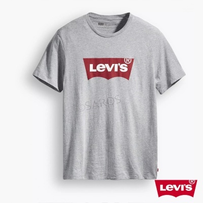 Tshirt Levis Graphic Set In Neck 17783 Cinza