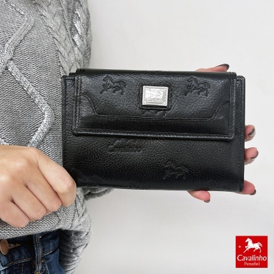 Carteira Cavalinho Cavalo Lusitano 28090221 Preto