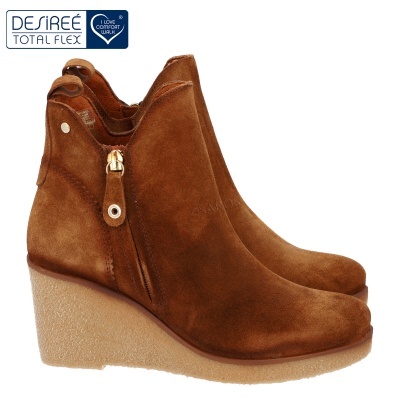 Botim de cunha Desireé MARVI1 em castanho