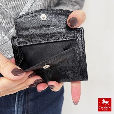 Porta-cartões Cavalinho Cavalo Lusitano 28090279 Preto