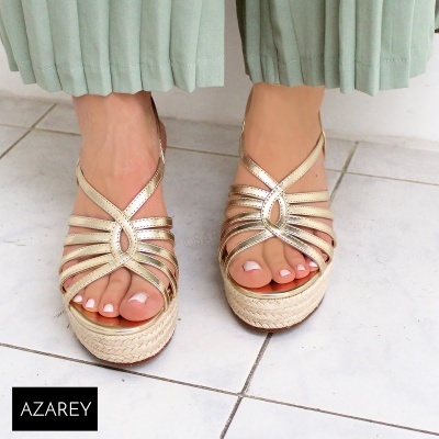 Sandalia Azarey 501j718 Ouro