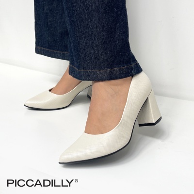 Sapato Piccadilly Safiano 745135 Bege