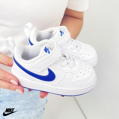 Sapatilha Nike Court Borough Dv5458 Branco E Azul