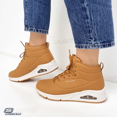 Sapatilha Skechers Uno Stand High 177097 Camel