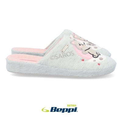Chinelo De Quarto Beppi 2206630 Cinza