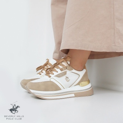 Sapatilha Beverly Hills Polo Club Sophia Bhw523306 Multi-bege