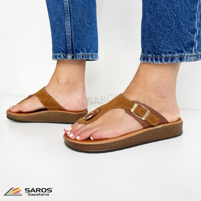 Chinelos Saros 2098 Camel