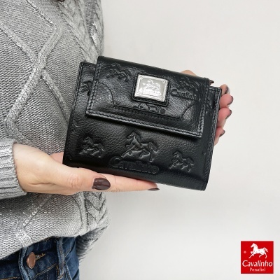 Carteira Cavalinho Cavalo Lusitano 28090215 Preto