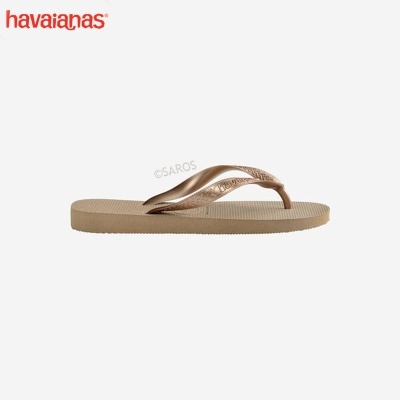 Chinelo Havaianas Top Tiras 4137428 Ouro