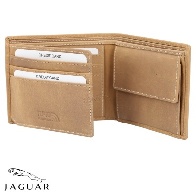 Carteira Jaguar Crazy Horse 1931 Taupe