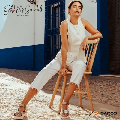 Sandalia Oh My Sandals 5671 Platina