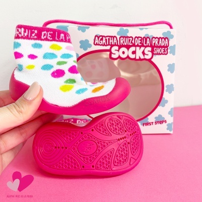 Pantufas Agatha Ruiz De La Prada 241912 Branco Com Varias Cores