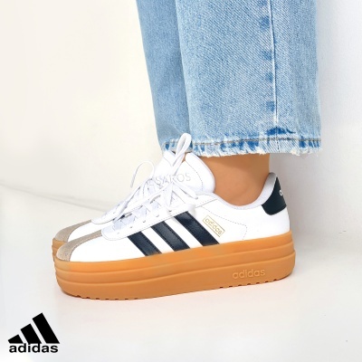 Sapatilha Adidas Vl  Court  Bold Jp5074 Branco E Preto