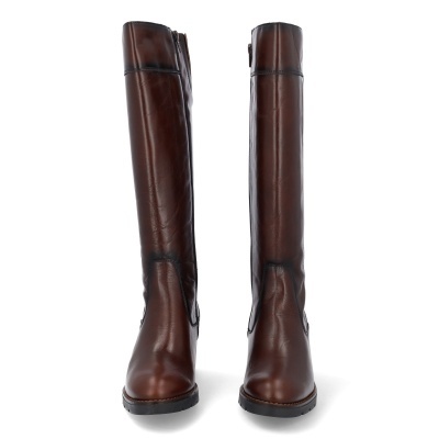 Bota Desiree Pele Conforto Rosy27 Castanho