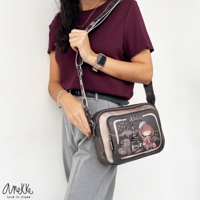 Mala De Tiracolo Anekke Mademoiselle 41803-516 Multicolor